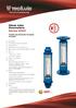 Glass tube flowmeters Series 6000 Variable area flowmeter for liquids and gases