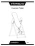 Inversion Table OWNER S MANUAL. Item