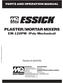 PLASTER/MORTAR MIXERS EM-120PM (Poly-Mechanical)