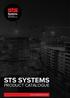STS SYSTEMS PRODUCT CATALOGUE.