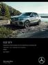 GLE SUV. Manufacturer's Recommended List Price, Specification & Ordering Guide. 9 June from 1 September 2017 Production MY808.