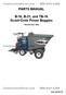 PARTS MANUAL. B-16, B-21, and TB-16 Scoot-Crete Power Buggies