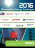 Renewable Energy Catalogue