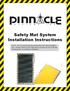 Safety Mat System Installation Instructions