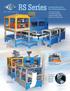 RS Series. For Volume Production of Thin Walled Containers, Industrial Containers, Wide Mouth Jars or Specialty Items
