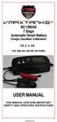 BC12M248 7 Stage Automatic Smart Battery Charger, Desulfator & Maintainer 12V, 2 / 4 / 8A FOR AGM, GEL AND WET BATTERIES USER MANUAL