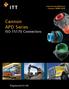 Interconnect Solutions Cannon, VEAM, BIW. Cannon APD Series ISO Connectors