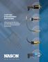 CUSTOM ENGINEERED SWITCHES. Engineered Solutions for The Most Severe Pressure, Vacuum and Temperature Applications