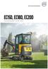 EC15D, EC18D, EC20D. Volvo Compact Excavators t 16.3 hp