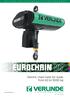 EUROCHAIN. Electric chain hoist for loads.  Réf : UGB