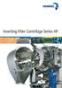 Inverting Filter Centrifuge Series HF