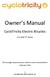 Owner s Manual. CycloTricity Electric Bicycles. June 2016, 4 th edition. We strongly recommend you read this entire manual before using your bike.