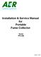 Installation & Service Manual for Portable Fume Collector. Model PFC-800