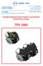 TPV Variable Displacement Closed Loop System Axial Piston Pump HY-TRANS THE PRODUCTION LINE OF HANSA-TMP HT 16 / M / 501 / 1009 / E