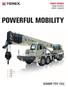 Range brochure metric / imperial. Powerful mobility T T XL T T 780 T 110
