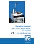Operating manual. ZSK Automatic Bobbin Winder 230V 50Hz/60/Hz / Z