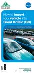 How to import your vehicle into Great Britain (GB)