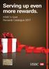 Serving up even more rewards. HSBC s Gold Rewards Catalogue 2017