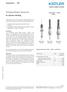 Temperature Sensors. Accessories XST. for Injection Molding. Type 6192A..., 6193A..., 6194A...