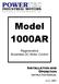 Model 1000AR INSTALLATION AND OPERATION. Regenerative Brushless DC Motor Control INSTRUCTION MANUAL