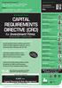 CAPITAL REQUIREMENTS DIRECTIVE (CRD) for Investment Firms 25 January 2011 Central London
