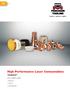 High Performance Laser Consumables