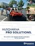 HUSQVARNA PRO SOLUTIONS.