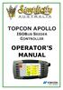 TOPCON APOLLO ISOBUS SEEDER CONTROLLER OPERATOR S MANUAL