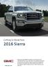 Getting to Know Your 2016 Sierra.