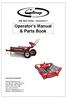 Operator s Manual & Parts Book