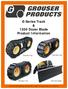 E-Series Track & 1300 Dozer Blade Product Information