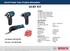 10.8V KIT. Bosch Power Tools Product Information. Specifications. Part Number: Barcode: