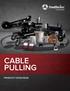 CABLE PULLING PRODUCT CATALOGUE