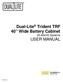 Dual-Lite Trident TRF 40 Wide Battery Cabinet 20-40kVA Systems USER MANUAL