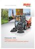 Citymaster 1600 Professional sweeper with multifunctional employment options!