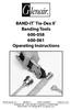 BAND-IT Tie-Dex II Banding Tools Operating Instructions