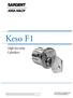 Keso F1. High Security Cylinders