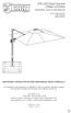 10ft LED Solar Square Offset Umbrella Assembly, Care & Use Manual