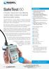 SafeTest 60. A simple, robust and cost-effective medical safety analyser for general electrical safety testing. Key Features
