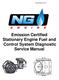 NGECERTSTAT-G. Emission Certified Stationary Engine Fuel and Control System Diagnostic Service Manual