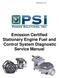 PSICERTSTAT-D. Emission Certified Stationary Engine Fuel and Control System Diagnostic Service Manual