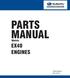 PARTS MANUAL EX40 ENGINES. Models. PUB-EP6516 Rev. 04/14
