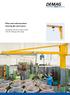 Pillar and wall-mounted slewing jibs and cranes. Workplace efficiency improvement with the Demag crane range