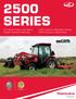 2500 SERIES. 97% Customer Satisfaction Rating 98% Customer Loyalty Rating. #1 Selling Tractor in the World 5-year Powertrain Warranty