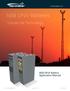 NSB OPzV Batteries. Tubular Gel Technology. NSB OPzV Battery Application Manual. northstarbattery.com