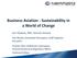 Business Aviation - Sustainability in a World of Change