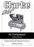 Air Compressor. Operating & Maintenance Instructions 1110 ENGINE DRIVEN - 1 -