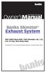 Banks Monster Exhaust System Chevy/GMC 1500 Silverado 4.8L, 5.3L, 6.0L V-8 Gas, New Body Style