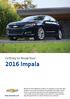 Getting to Know Your 2016 Impala.