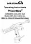 Operating Instructions. PowerMax. CORDLESS CAULKING GUN Modell: HPS-4C2-10.8V Li-Ion 380ml to 410ml (5:1)Coaxial Cartridges